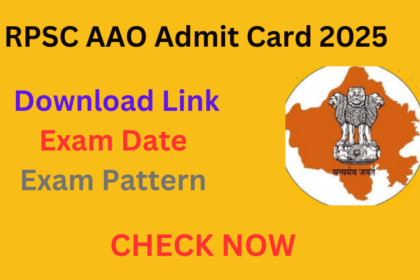 RPSC AAO Admit Card 2025